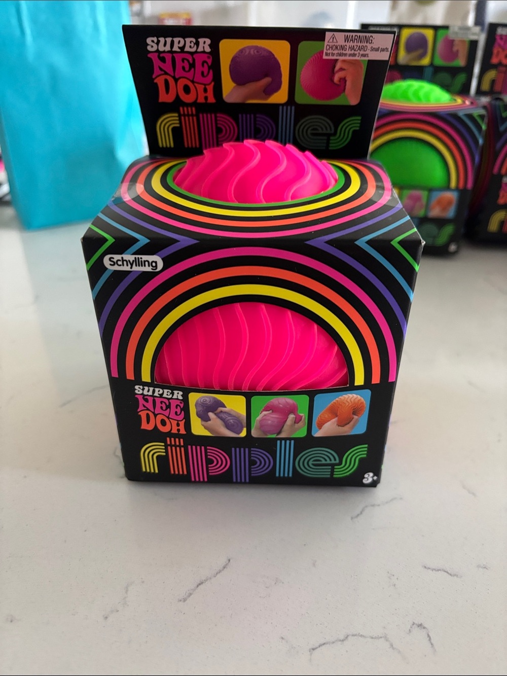 Super Nee Doh Ripples Sensory Stress Ball - Hot Pink